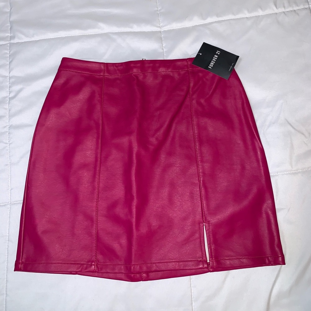 Hot pink skirt